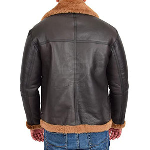 Veste en cuir de vachette respirante et légère pour homme, en peau de mouton, décontractée, écologique, avec logo frontal, haute qualité, prix avantageux - Product Image 2