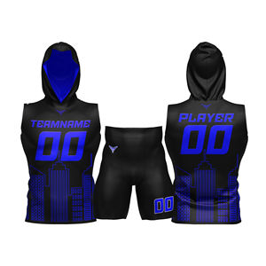 Conjunto de Uniforme de Flag Football Reversible Personalizado, Impresión por Sublimación, Jersey y Pantalones Cortos Transpirables de Verano, Tallas Grandes para Torneos - Product Image 2