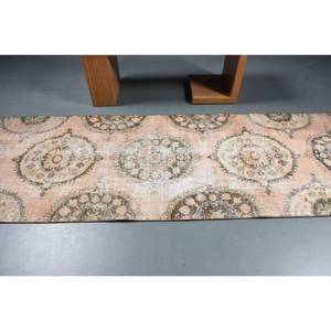 Clásico Beige 3,4 X 11.7ft Alfombra turca de lana Patchwork estampado pasillo rectángulo para entrada para sala de estar dormitorio alfombra de noche - Product Image 3