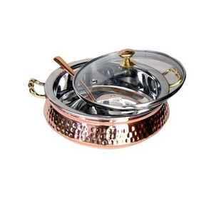 Buffet de stockage des aliments haute capacité Pot de service serveur de nourriture chaude gravé à la main Designer ustensiles de cuisine Pot de service - Product Image 5