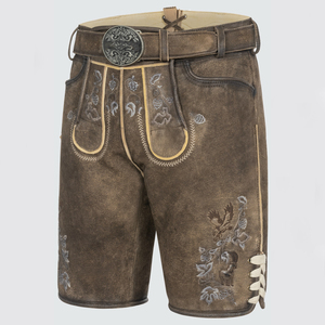 สินค้าใหม่2025บาวาเรียสำหรับผู้ชายกางเกงหนังสำหรับเทศกาลเบียร์บาวาเรียถนนสูง Lederhosen - Product Image 4