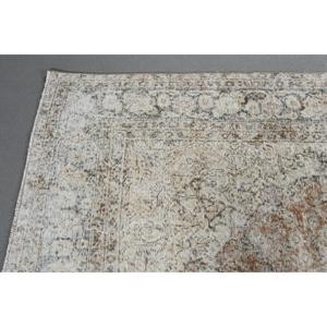 พรมตุรกีวินเทจ ขนาด 6.5x10.2 ฟุต พรมลายพรางสีขาวน้ำตาล - Product Image 4