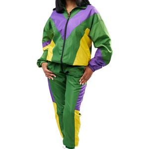 Costume coupe-vent pour femmes sont disponibles en gros taux Top tendance avec Logo personnalisé et ensemble 2 pièces survêtements coupe-vent 2026 - Product Image 2