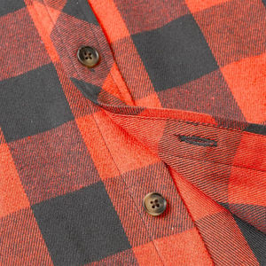 Chemise en flanelle unie pour homme, style streetwear, fermeture à boutons, coupe classique, manches longues, élégante, confortable, pour l'extérieur, printemps, anti-froissement - Product Image 5