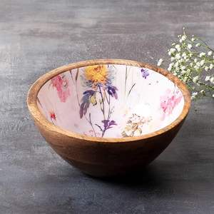 Juego de Tazones para Servir de Madera Hechos a Mano, Ecológicos, Clásicos, de 6 a 10 Piezas, con Diseño Sostenible para Uso Doméstico y Fiestas - Product Image 1