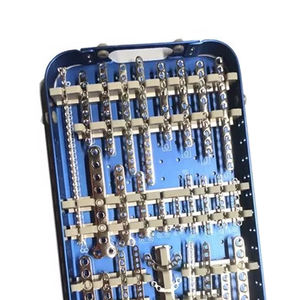 ชุดอุปกรณ์สำหรับใส่รากฟันเทียมสัตวแพทย์ชุดล็อกแผ่นสแตนเลสทางการแพทย์ที่ผ่านการรับรอง CE ISO 13485 - Product Image 5