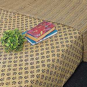 Juego de cama de algodón 240 TC con estampado Floral amarillo Dohar SHKR1018 - Product Image 5