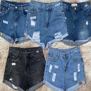 Summe Men's Vintage Wash Denim <b>Shorts</b> Brand Ripped <b>Y2K</b> Streetwear Polyester Material Adults Made in BD Stock Lot - Product Image 1