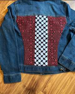 Haute qualité dessin animé conception surdimensionné femmes Denim vestes OC1043 Patchwork dentelle doux Denim coupe ample femmes vestes - Product Image 5