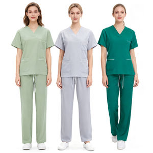 Tenues médicales d'hôpital en tissu polycoton 170 GSM, uniformes d'infirmière, coupe confortable - Product Image 1