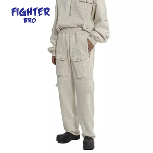 Pantalones para hombre de tela de algodón y felpa, suaves, gruesos, transpirables, adecuados para actividades al aire libre, gimnasio, entrenamiento y uso diario informal. - Product Image 2