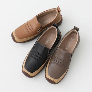 [JSHOE] Chaussures à enfiler confortables en cuir de vachette pour femmes mocassins cousus à la main chaussures de marche décontractées légères 3.5cm - Product Image 4