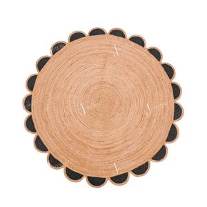 Customizable Rustic Handwoven 100% Natural Jute Fiber Hemp <b>Rug</b> Reversible Hand Braided Jute <b>Rugs</b> for Living Room - Product Image 5