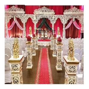 Ensemble de Mandap de Mariage Bollywood Exclusif avec Piliers Ouverts, Grand Mandap de Mariage Bollywood, Décoration de Mandap de Mariage Indien NZ - Product Image 1