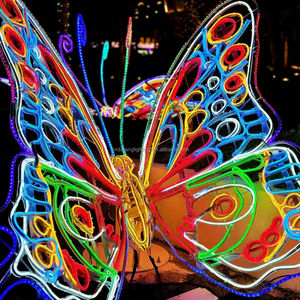 Decoración de Mariposas LED para Jardín Exterior, Luces de Insectos Dinámicas Simuladas Coloridas IP65, Luces Decorativas para Paisajes, Navidad, Festividades, Certificación CE y RoHS - Product Image 1