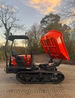 Kubota KC250HR-4 Rotierender Muldenkipper 2,5 Tonnen Nutzlast, 45,5 PS Kubota Dieselmotor & 180 °   Hydraulische Skip-Rotation