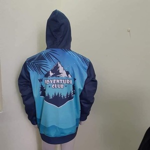 Sudaderas con capucha personalizadas poliéster hombres mujeres sudaderas con capucha jogging entrenamiento sudaderas con capucha bordadas sublimación impresión hecha en Pakistán - Product Image 2