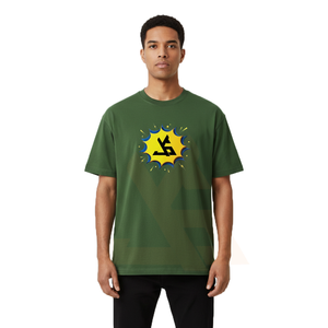 Camiseta de Hombre Formal, Holgada, de Punto, 100% Algodón, con Estampado por Sublimación, Transpirable y de Secado Rápido - Product Image 3