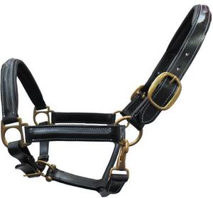 Licou de cheval en cuir de course de style selle anglaise équine intelligente avec rembourrage doux et confortable en Inde - Product Image 1