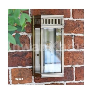 Venta caliente de bronce de una sola bombilla de media pared linterna decorativa para el hogar jardín Parque patio balcón - Product Image 1