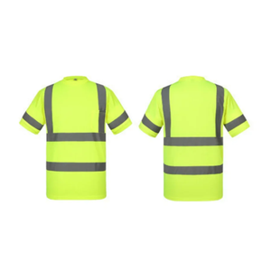 Men's Short Sleeve Work Wear Hi Vis T-Shirt Breathable High Visibility <b>Reflective</b> <b>Tape</b> Construction Workwear Waterproof Feature - Product Image 6