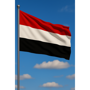 Drapeau de Yemen pour l'extérieur, imprimé numériquement, en aluminium et soie, pour l'assurance automobile, l'éducation, les agences de voyage - Product Image 3