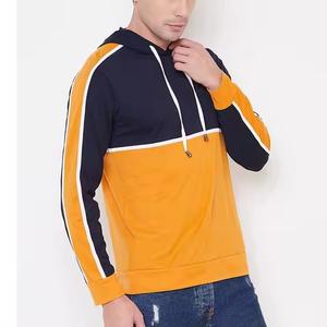 Sweat à capuche en molleton de coton brodé pour homme, style streetwear hiver, vente chaude, personnalisable, uni - Product Image 3