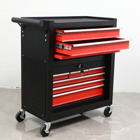Chariot à outils industriel en acier à 8 tiroirs avec roulettes verrouillables, poignée ergonomique, design moderne, couleur personnalisable, support OEM/ODM