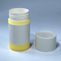 Tubes de déodorant vides en PP recyclé mat de 75 ml, contenants rechargeables à bâtonnet torsadé, emballage cosmétique couleur personnalisée pour baume