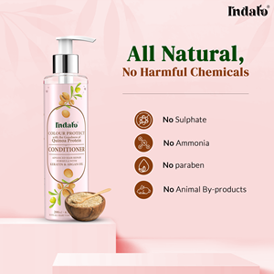 Indalo Crème revitalisante capillaire à la kératine et à l'huile d'argan biologique naturelle végane, anti-frisottis, hydratation intense, 200 ml - Product Image 2