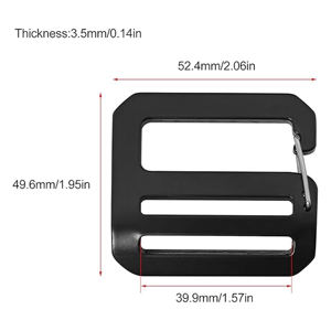 Hebillas de Gancho en G de Aleación de Aluminio Personalizadas con Resorte para Bolsos, Mochilas, Cinturones, Correas, Tamaño y Color Personalizados - Product Image 3