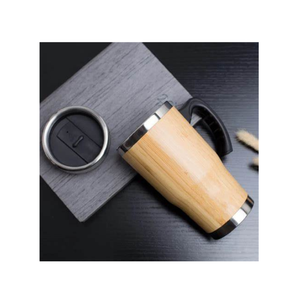 Botella termo de bambú hecho a mano, duradero y portátil, gran compañero para la vida urbana o al aire libre - Product Image 1