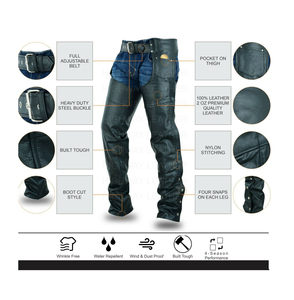 Ensemble d'équitation pour homme en cuir synthétique de haute qualité, durable, avec fermeture éclair personnalisée, bouton, séchage rapide, accessoire d'équitation - Product Image 6