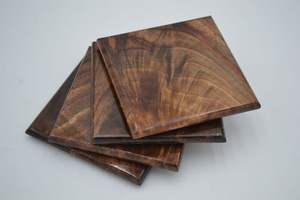 Handmade Wholesaler Mango Wood/Acacia Wood Over Printed Tea Serving Coasters 4 Pieces Set Home and Kitchen Coasters - Product Image 2