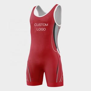 Trajes de Lucha Libre Elásticos con Impresión de Logotipo Personalizado, Venta al por Mayor, Diseño Nuevo y Económico - Product Image 1