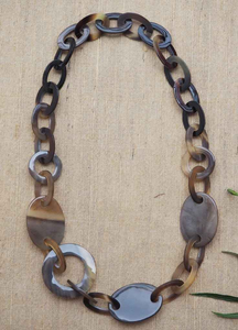 Women's Eco-Friendly Snake Chain Necklace <b>Buffalo</b> <b>Horn</b> & Alloy Classic Style for Weddings Parties or Gifts - Product Image 4