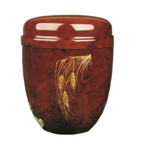 Belle conception autocollant et couleur Blu fini urnes de crémation en fer urnes funéraires galvanisées - Product Image 4