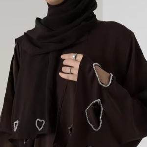 เดรสคริสตัลทำจากผ้าเครปโพลีเอสเตอร์แบบเรียบง่ายพร้อมภาพเงาทรงตรงจากเส้นรอบเอวธรรมชาติเทคนิคการย้อมสีพื้นดีไซน์แบบเรียบสำหรับฤดูร้อน - Product Image 2