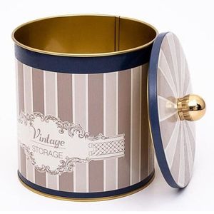 กระป๋องโลหะทรงกลม2.1L พร้อมที่จับ140X150มม. 2.1L กระป๋องโลหะ - Product Image 3