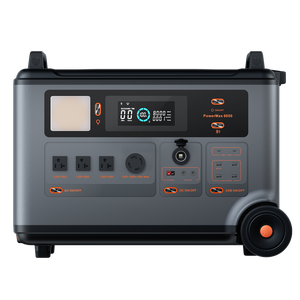 Générateur solaire portable d'extérieur 6000W 3600WH avec batterie LiFePo4, compatible double tension 120/240V - Product Image 1