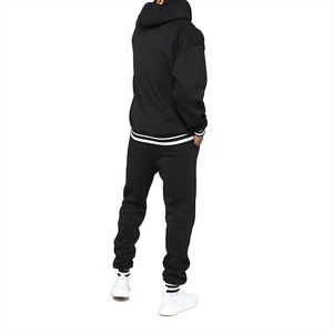 Chándal deportivo personalizado de alta calidad para hombre, traje deportivo de gimnasio ligero transpirable de invierno talla XL, chándal liso a rayas - Product Image 6