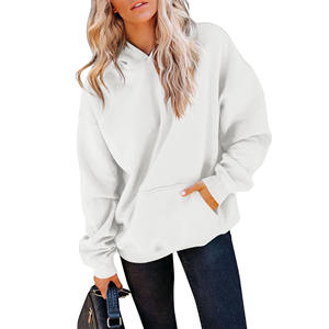 Fabrication de sweats à capuche 100% coton à épaules tombantes pull unisexe personnalisé poids lourd surdimensionné broderie sweat à capuche tricoté sweat-shirt - Product Image 1