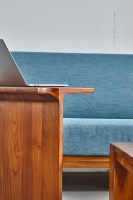 Table basse en teck massif, style mid-century modern, fabriquée à la main, meubles de salon, OEM ODM, livraison directe d'usine
