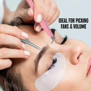 แหนบขนตาปลอมสำหรับการต่อขนตาแบบคลาสสิคแหนบเพิ่มวอลลุ่มทำจากสเตนเลสสตีล - Product Image 3