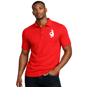 Camiseta Polo Roja Kappa Alpha Psi YO Hand Sign 1911, Algodón Premium, Fraternidad Griega, Estilo Clásico Informal - Product Image 1