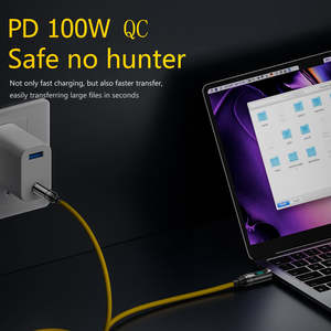 Cable de Datos de Alta Velocidad 3 en 1 Tipo-C a C con Pantalla Integrada de 8K para IOS y Android, Carga Rápida de 5A, Ecológico - Product Image 3