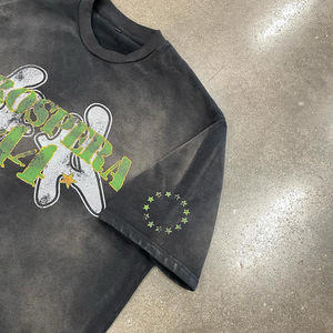 เสื้อยืดโอเวอร์ไซส์วินเทจผู้ชาย คุณภาพสูง ผ้าฝ้าย 100% เนื้อหนา ทรงบ็อกซี่ ทรงปกติ พิมพ์ลายซิลค์สกรีน - Product Image 2