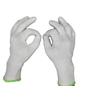 Gants de protection du travail d'hiver chauds en coton et polyester texturé 40g d'épaisseur manchette sans couture durable et flexible Made in Hanoi - Product Image 1