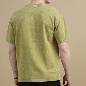 Camiseta de Algodón de Alta Calidad con Lavado Ácido, Elegante, Suave y Cómoda para Uso Diario y Moda Urbana - Product Image 5