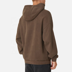 Vente en gros de sweat-shirts à capuche en polaire pour hommes, taille XL, 350 grammes, uni, teinture unie, sweat-shirts à capuche en polaire pour garçons, pantalons de survêtement en polaire - Product Image 4